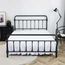 Bed Skirt Full Size Ruffled Bed Skirts with Split Corners, 12 Inch Drop Dust Ruffle Bed Skirt with Platform, White
