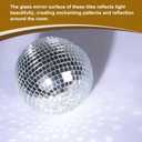 MECCANIXITY 28800 PCS Glass Mirrors Disco Ball Tiles Self-Adhesive Gold Mirror Mosaic Tiles 5 x 5mm for Disco Ball, DIY Craft, KTV Decoration 48 Sheet