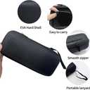 double eyeglass case sunglasses case EVA hard shell with Zipper Closure eyeglass travel case for Vehicle