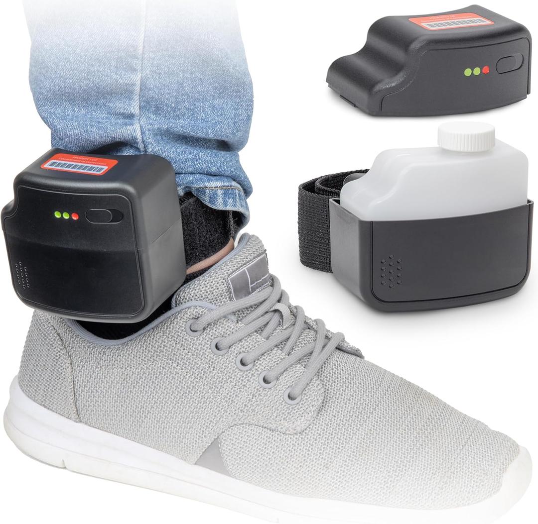 GoPong Ankle Monitor Flask (5 oz) - Hidden Alcohol Flask - Funny Liquor Gift for House Arrest Bracelet Prop