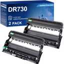 DR730 Compatible Drum Unit (Not Toner) Replacement for Brother DR-730(2 Pack) DR760 760 for HL-L2350DW HL-L2370DW HL-L2395DW HL-L2325DW MFC-L2750DW MFC-L2710DW L2690DW L2730DW DCP-L2550DW Printer