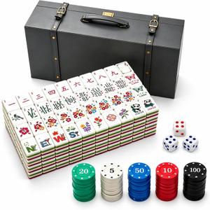 American Mahjong Set 160 Pcs 1.2-Inch Colorful Acrylic Tiles