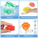 112pcs Mini Pop Fidget Toys Pack Party Favors, Silicone Cat Squeeze Pop and Pop Bracelet it Bubble Fidget Bulk Sensory Toys, Party Bag Fillers for Kids