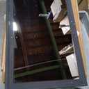 Black Wood Framed Wall Mirror 17 1/6 x 26" 