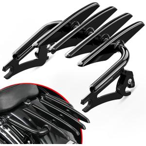 Benlari Stealth Luggage Rack，Motorcycle Luggage Rack Mount Compatible with Harley Davidson Street Glide Road Glide Road King Electra Glide Ultra Limited 2009-2025 (Gloss Black)