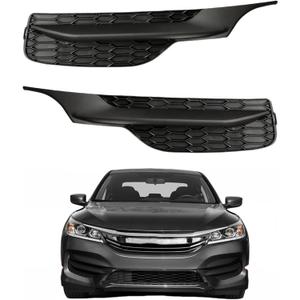 Labwork Front Bumper Fog Light Cover Driver Left Side and Passenger Side Replacement for Honda Accord 2016-2017 1102T2FA51 71112T2FA51