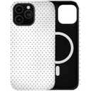 Case Compatible with iPhone 14/13,[Compatible with MagSafe] Polka Dot Pattern Aesthetic Design Phone Case for Girl Women Boy Men,Dual-Layer Fashion Design White