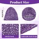 Thinp 3 Pcs Mesh Hair Net, Hair Nets Cap Hairs Cap for Sleeping Elastic Crochet Hairs Net Snoods for Women Soft Shower Caps Hair-Wrap Nets for Silk Press Cover Accessory for Sleeping