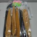 Maiteenly 24 Pcs Halloween Wizard Party Decoration Pink Green Glasses Witch Hat Broom Crown Pentagram Star Wand Princess Party Favor