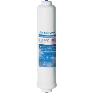 APEC Water Systems 5-TCR-QC US MADE 10" Inline Carbon Filter with  Quick Connect For Reverse Osmosis Water Filter System (For Standard System)
