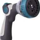 Garden Hose Nozzle  8-Pattern Hose Sprayer with Thumb Control  Watering Tool for Garden, Car Wash, Lawn Care & Pet Shower (1a.Blue)