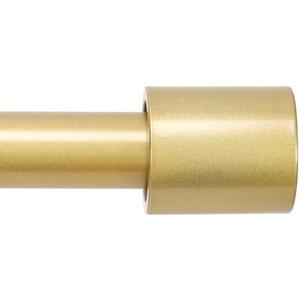Curtain Rods for Windows 66 to 120 Inches, Adjustable Gold Curtain Rod for Outdoor 1 Inch Heavy Duty Modern Window Rods with Aluminum End Caps for Farmhouse Kitchen Bedroom Living Room
