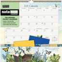 WSBL Botanical Gardens 2026 Note Nook Wall Calendar  12-Month Organizer Calendar with Dual Storage Pockets, Floral Artwork by Barbara Anderson, 12  12.125
