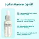 Dry Oil, Body Glitter Oil Liquid Highlighter, Fast-Absorbing Face Brighten, Beauty Glowing Oils, Makeup Sparkle Shine Long Lasting Moisturizing (1PCS)