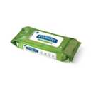 FitRight Aloe Scented Wet Wipes, 8" x 10", Peel and Reseal Pack, 68/Pack