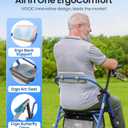 VOCIC Walkers for Seniors, Z11 Rollator Walker with Seat, Max 380 lbs, Avant Walkers with Ergo Seat & Backrest, Foldable Rollator Adjustable Height, All Terrain Walker, Lightweight