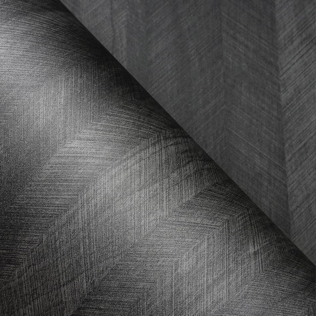 LACHEERY Matte Black Wood Grain Contact Paper 160 x 36 Inch Extra Wide Peel and Stick Wallpaper Dark Wood Contact Paper for Countertops Waterproof Self Adhesive Kitchen Countertop Counter Vinyl Wrap