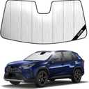 Windshield Sun Shade for Toyota RAV4 2019-2025, Custom-fit Windshield Cover, Keep Vehicle Cool, Protect Dashboard, Foldable Car Window Shades Toyota RAV4 Accessories