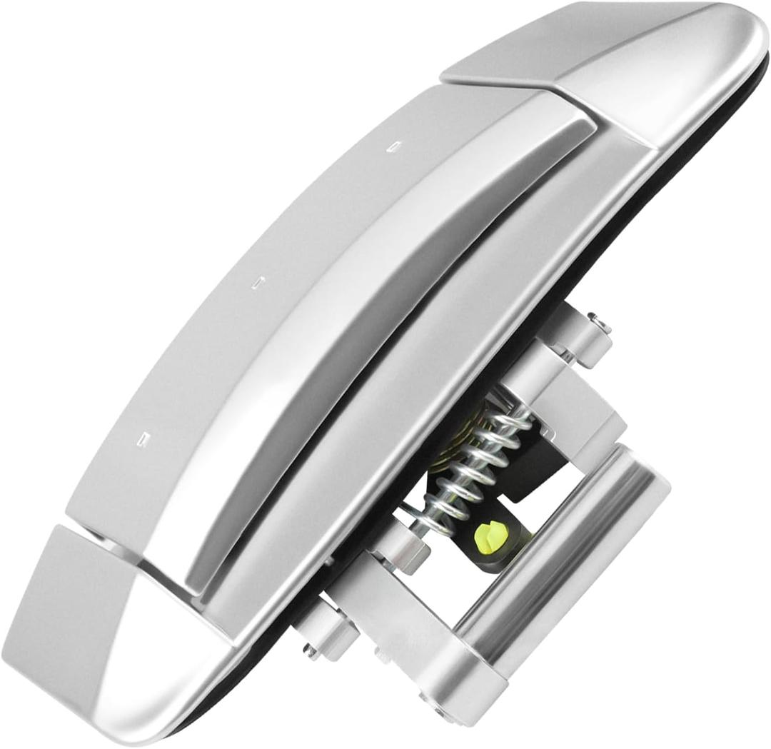 Exterior Front Right Passenger Side Door Handle Replacement for Nissan 350Z 2003 2004 2005 2006 2007 2008 2009, Outside 80606-CD01E, Silver