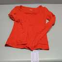 PUMIEY Women's Long Sleeve T Shirts Scoop Neck Slim Fit Going Out Tops Double Lined Basic Tee Smoke Cloud Collection