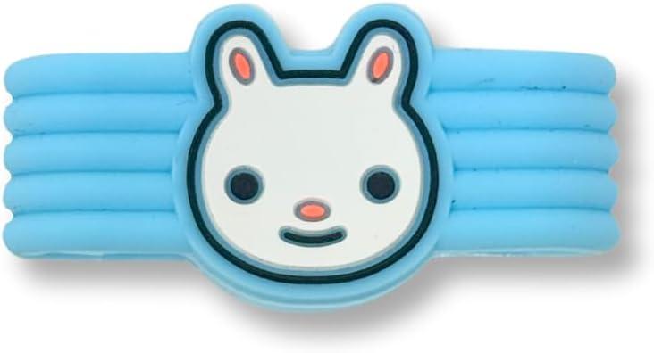 Pickleball Paddle Grip Band Fun Bunny & Dog Design Anti-Slip Silicone Ring for Handle Grip, Personalize & Identify Your Paddle Cute Pickleball Accessory for Men & Women