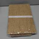 HBlife Diaper Caddy Organizer, Large Hand-Woven Storage Basket for Diapers & Baby Essentials - Elegant Curved Design, Ideal Gift for Baby Shower & Registry Must-Have (Brown)