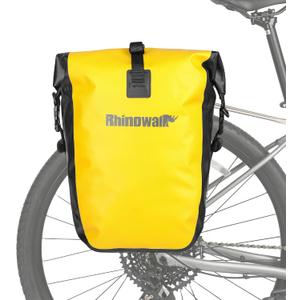 Rhinowalk Bike Bag Waterproof Bike Pannier Bag for Bicycle Cargo Rack Saddle Bag Shoulder Bag Laptop Pannier Rack Bicycle Bag Professional Cycling Accessories, 25L
