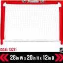 Franklin Sports Mini Hockey Rink Set - Half Rink Knee Hockey Goal, Mini Sticks, and Ball Set - Indoor Mini Hockey Rink - Official NHL Licensed
