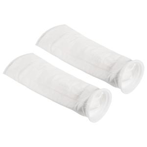 PATIKIL 6 Inch Ring Filter Socks 1 Micron, 2 Pack Mesh Bags Pool Skimmer Basket, White