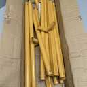 7.2FT Gold Metal Arch Backdrop Stand for Weddings, Birthdays & Garden Decor, Semicircle Frame, Sturdy Powder-Coated Metal, Easy to Assemble, Indoor & Outdoor Use