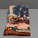 Full Size Bed Sheet Sets, Vintage Western Cowboy Soft Microfiber 4 Pcs Bedding Sets for Kids and Adults Bedroom Bed Decor, West Horse Desert Flat, Fitted Sheet and 2 Pillowcases