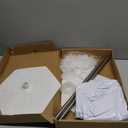 SINBEE Balloon Arch Stand, Balloon Arch Kit of 2, 7 Feet Height Adjustable Metal Balloon Column Stand for Party Decorations Wedding Birthday, Graduation Party Decoration, Baby Shower, Silver