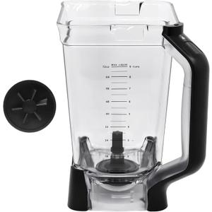 Replacement Pitcher 72 oz XL Compatible with Ninja Blender (New Model) BL610,72oz Pitcher Blender Parts for Ninja BL710WM BL710WMC CO610B CO650B CT610,NEW Model Top Lid with Rim/Handle Extension ONLY