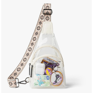 Clear bags Stadium Approved Crossbody Sling Bag Fanny Pack Backpack Purses for Women Men Belt bag for stadium events