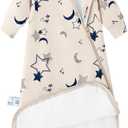 Unisex Sleeping Bag for Babies and Toddlers 3.5 Tog Sleep Sack, Baby Sleep Sack, One piece with sleeves, Gifts for Baby (0-6M, Moonlit)