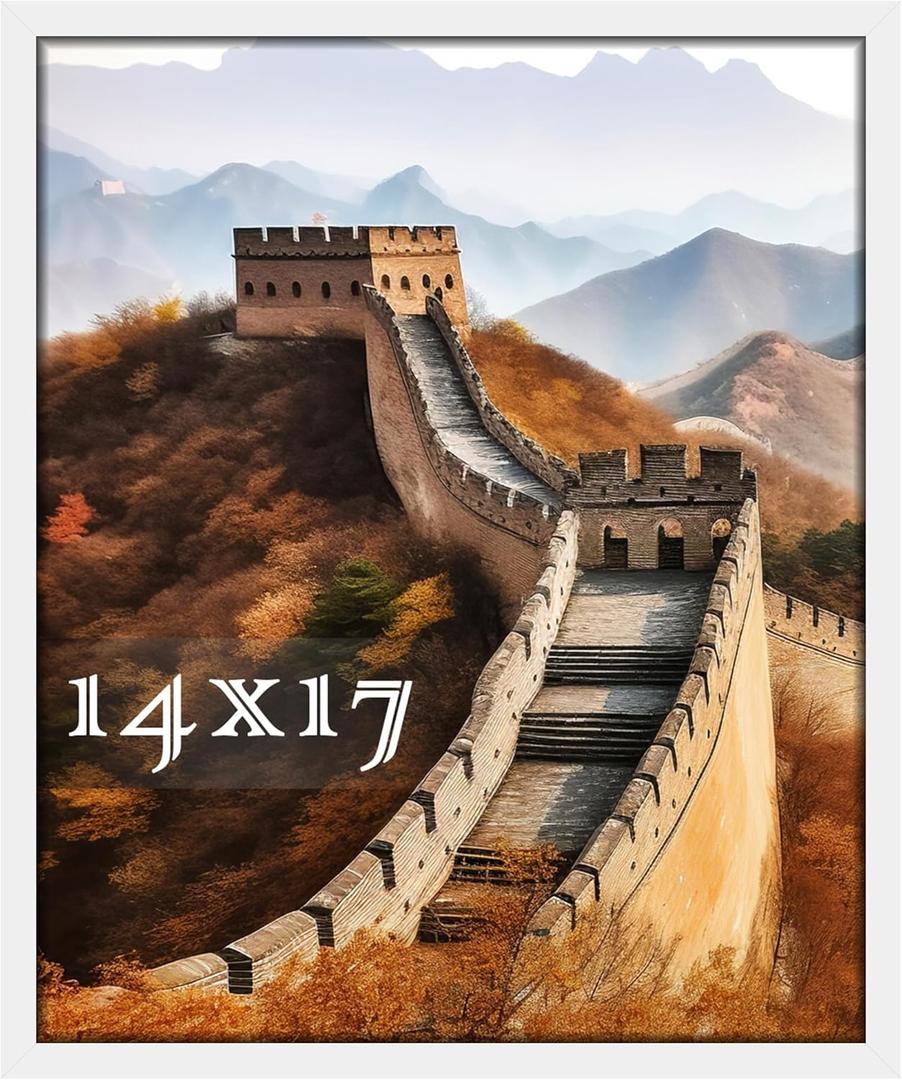 Picrit 14x17 Picture Frame, Photo Frame for Wall Mounting Display, White
