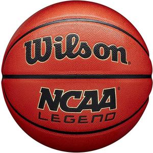 WILSON NCAA Legend Basketballs - Size 5, Size 6 and Size 7 (Orange Black)