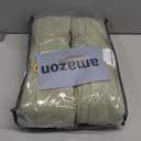 Sage Green Linen Curtains Pinch Pleated 84 Inches Long for Living Room Bedroom Pleat with Rings Back Tab Semi Sheer Curtains 84 Inch Length 2 Panels Set Light Filtering Farmhouse Drapes Light Green