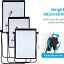 40"x28" U Stand Double Sided Magnetic Dry Erase Board Easel Stand, Whiteboard with Flipchart Paper Pad (25 Sheets)- Height Adjustable Standing Whiteboard for Modern Home Office, Homeschool & Studio