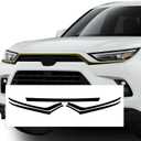 BOGAR TECH DESIGNS for Toyota Grand Highlander 2024-2026 Front Chrome Delete Precut Vinyl Overlay Kit, Gloss Black Blackout Trim