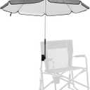 Chair Canopy Umbrella Compatible with GCI - Sunshade Attachment, Portable Umbrella for Beach Chair, with Adjustable Clamp and Easy to Install, Sun Protection for Outdoor, Beach, Camping Chairs