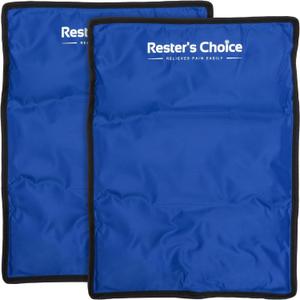 2 Pack Large Ice Packs for Injuries | 11" x 14.5" | Hot & Cold Pack | Reusable Gel Pack, Durable Construction, & Flexible When Frozen