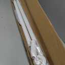 Tension Curtain Rod40-86IN(3.33-7.17Ft) One-Click Fast Extension Rod Easy to Install White Long Outdoor Curtain Rods No Drilling Never Rust for Window or Shower Patio Diameter 1.26 Inches