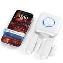 Smart WiFi Door Sensor Window Sensor, Contact Sensor Alarm for Home Automation & Kids Safety, Door Open Reminder, App Alerts, 500ft Range, 32 Ringtones, 5 Adjustable Volumes