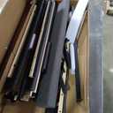 Zinus Full Maya Upholstered Bed Frame with Asymmetric Headboard, Durable Wooden Slats, Sturdy Framework, Noise Free Sleep, No Box Spring Needed, Easy Assembly, Eco Friendly Packaging, Dark Grey