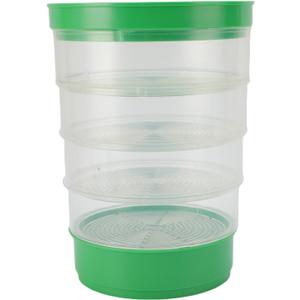 Stackable Seed Sprouter Kit, Round Shape Plant Grow Trays for Broccoli Beans Alfalfa Wheat Grass, Crop Seed Sprouter