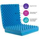 DMI Egg Crate Sculpted Foam Chair Cushion, Seat Cushion, Car Seat Cushion, Office Chair Cushion Relieves Back Pain, Tail Bone Pain, Sciatica, 32 X 18 X 3 inches, Full Back,1 Count (1 Count (Pack of 1))