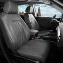 Seat Covers for Honda CRV 2026 2025 2024 2023 EX, EXL, LX, Sport, Touring, Special Edition, Hybrid & Gas, 1:1 Custom Faux Leather Seat Covers Full Set - Grey
