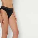 Amazon Essentials Women's Peached Microfiber with Lace Trim High Waisted High Leg Panty, Pack of 6 (XXL)