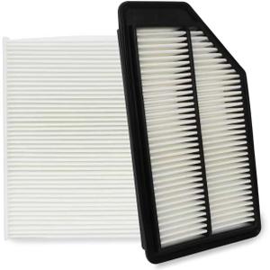 Cabin & Engine Air Filter kit for Honda Odyssey 3.5L (2011 2012 2013 2014 2015 2016 2017) Replaces 17220-RV0-A00, 80292-SDA-A01